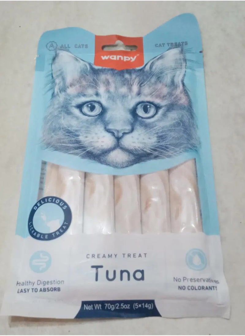 Wanpy Wanpy Creamy Lickable Treats - Tuna 12x70g  - Image 2
