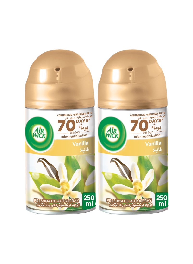 Air Wick Freshmatic Autospray Refill Vanilla Twin Pack  - Image 1