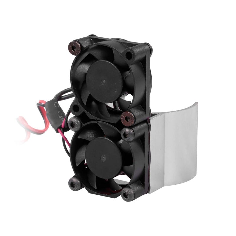 RC Car Motor Heatsink 550 540 Motor Double Cooling Fans with Thermal Sensor CNC Aluminum Alloy Heatsink for Traxxas Hsp Redcat Rc4wd Tamiya Axial SCX10 D90 HPI Car - Image 5