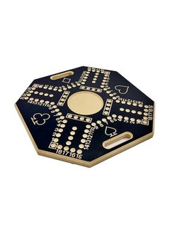 AL BADER Numbered Jackaroo Wooden Board Game For 4 Players With 1 Deck Of Cards And 16 Marbles Fun And Exciting Family Board Game, Small Size (Black).  - Image 1
