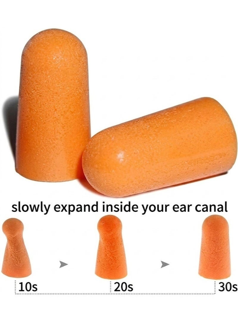 (4 Pcs) Soft Foam Ear Plugs – Noise Reduction Ear Protection for Sleep, Work & Travel (2 Pairs) - Image 2