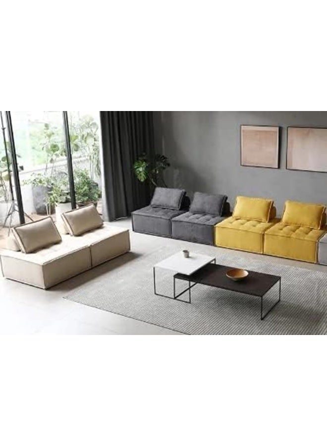 Comfynest Modular Pit Couch Sectional Sofa (2Piece) (Black)  - Image 2