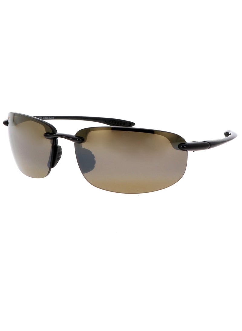MAUI JIM Maui Jim Ho'okipa H407-02 Unisex Polarized Rectangular Sunglasses  - Image 1