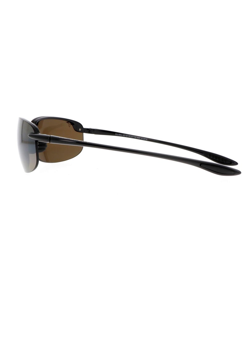 MAUI JIM Maui Jim Ho'okipa H407-02 Unisex Polarized Rectangular Sunglasses  - Image 3