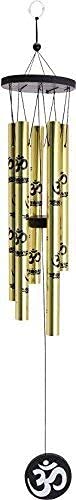Ripe India Feng Shui OM Wind Chime 5 Pipes Golden for Positive Energy - Image 4