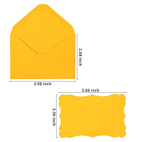 Toperd 100 Pack Mini Envelopes with Colorful Blank Note Cards Small Self-Adhesive Envelopes Small Business Card Envelopes(4 x 2.7 Inches, 10 Colors) (Multicolored) - Image 2