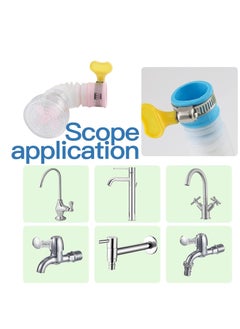 ECVV ECVV Portable Faucet Mount Filter Purified Water Filter, Adjustable Tap Kitchen Faucet Booster for Kitchen Bathroom, Fits Standard Faucets, Easy to Install  - Image 4