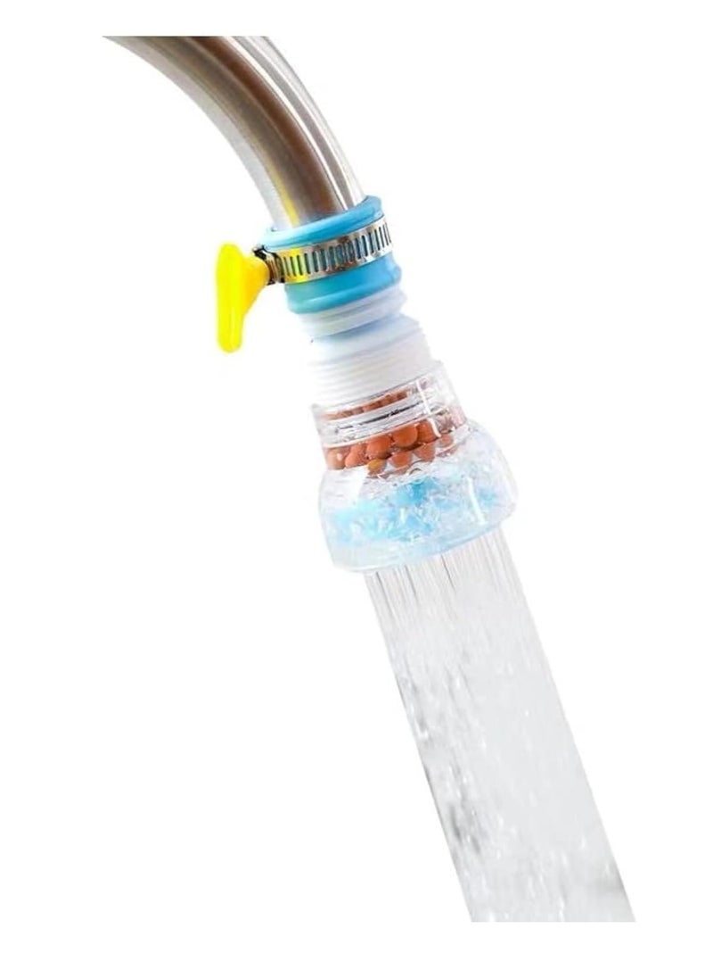 ECVV ECVV Portable Faucet Mount Filter Purified Water Filter, Adjustable Tap Kitchen Faucet Booster for Kitchen Bathroom, Fits Standard Faucets, Easy to Install  - Image 1