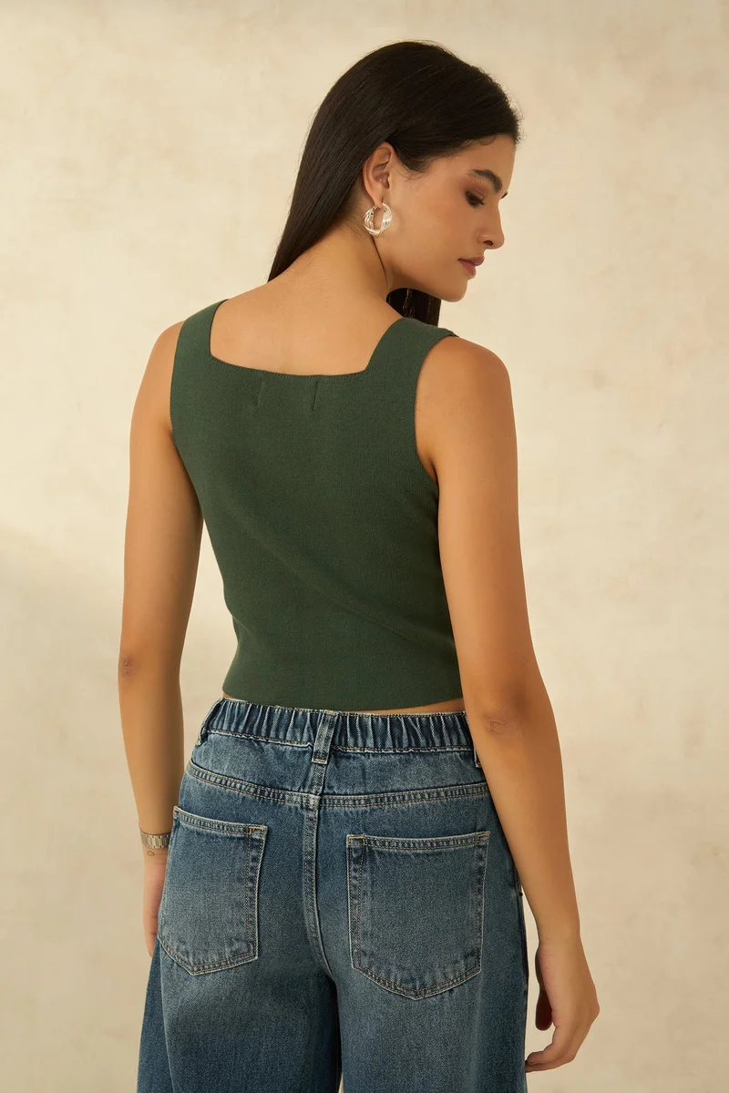 فيرجيو Cotton Lilac Brunchwear Tank Tops for Women