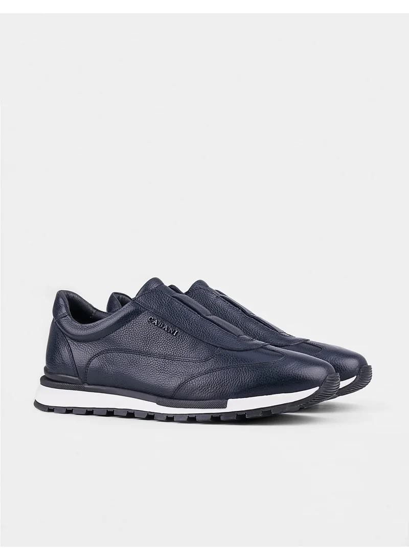 Cabani Leather Navy Blue Men's Sports Shoes