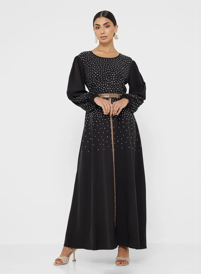 Khizana Embellished A-line Dress