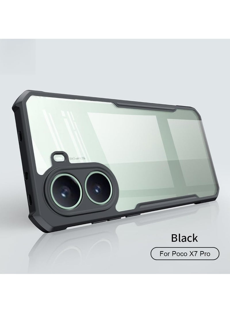 general Frosted Case Compatible Xiaomi POCO X7 Pro Case, Ard PC Soft Shockproof Back Plate and TPU Frame, Shock and Drop Protection Case for Xiaomi POCO X7 Pro - Image 3