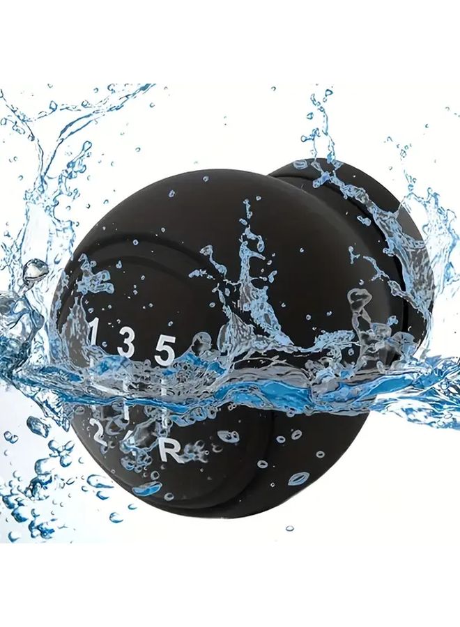 Black 5 Speed Right Anti Slip Gear Shift Knob Cover Dustproof Waterproof Grip Sleeve - Image 5