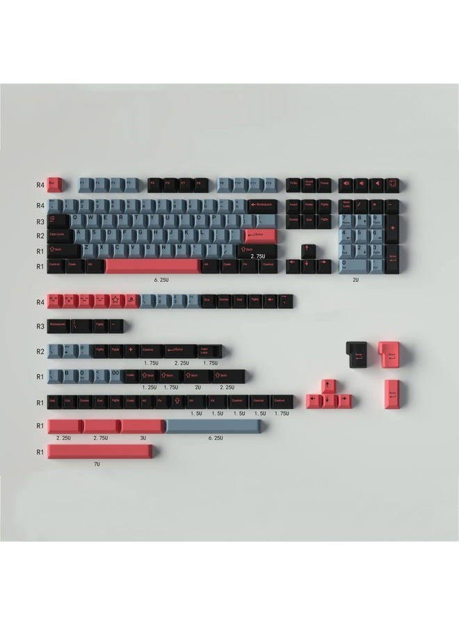 Sumgsn 8008 Keycaps 172 Keys Cherry Profile Doubleshot Keycap Set Fit for 60% 65% 95% Cherry Mx Switches ISO ANSI Layout Mechanical Keyboard - Image 1