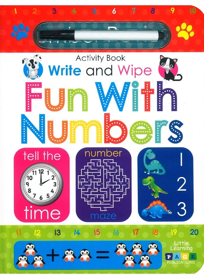 Write And Wipe Activity Book  Fun With Numbers  - Image 1