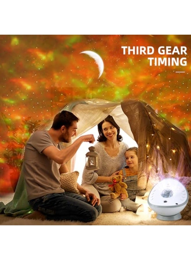 SIRKOLR White Noise Machine For Baby Adults Kids, Portable Baby Sound Machine For Sleeping,Sleep Soothers With Soothing Sounds And Star Projector Realistic Starry Sky Night Light  - Image 3