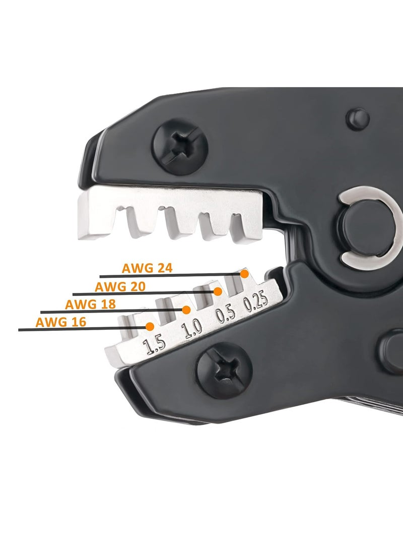 كاشيمانو أداة العقص الكهربائية 23-16AWG، كماشة عقص السيارات بنظام الراتشيت، أداة عقص الأسلاك، طرفيات برميل مفتوح - Image 2