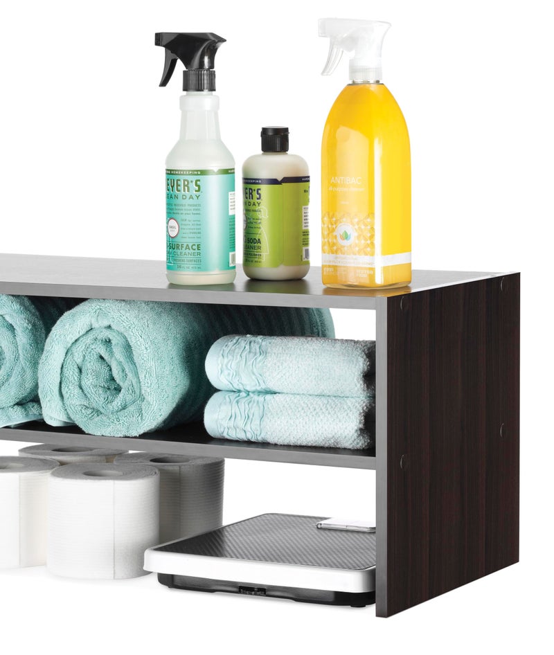 Whitmor Wood Stackable 2-Shelf Shoe Rack, 24 INCH, Espressoï¼Œ2 Pack - Image 4