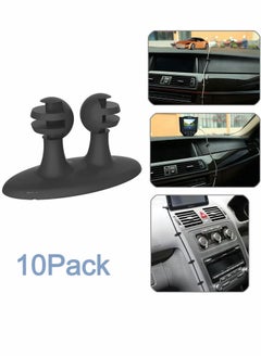 Y&D Car Cable Clip Home Charger Mounts Tie Holder 10 Pack Wire Clamps Organizer Management Support System for Office Cubicle Desktop Accessories  - Image 3