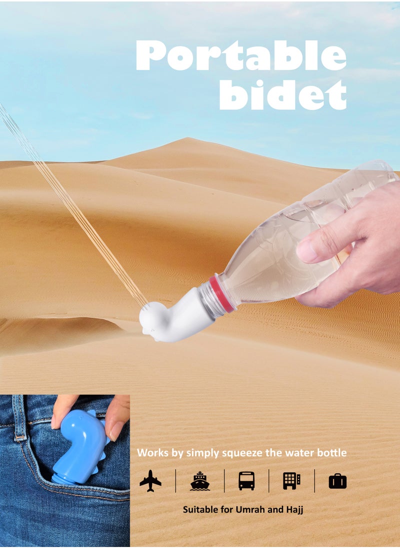 INNOV In Mecca 4 in 1 Pocket Bidet Kit, including mini Bidet Sprayer*1, Compressed Towel *2, Paper Soap 50 sheets*1, Carry Bag*1  - Image 3