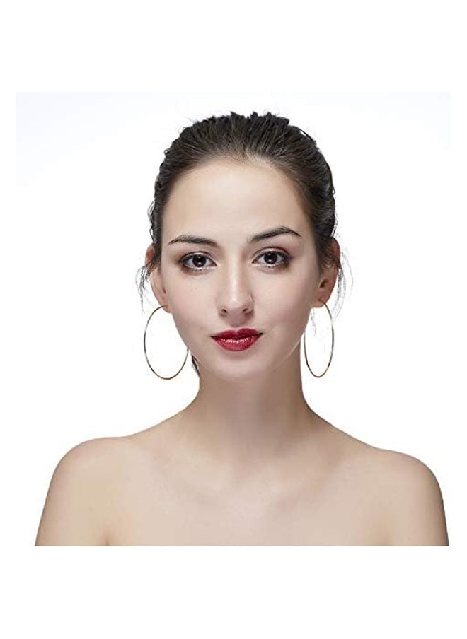 Generic - Extra Large Basketball Hoop Earrings - Image 1