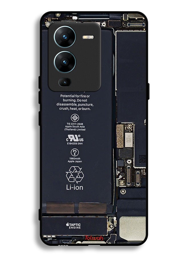 Tolwak Vivo V25 Pro 5G Protective Case Cover Phone Circuit Pattern - Image 2