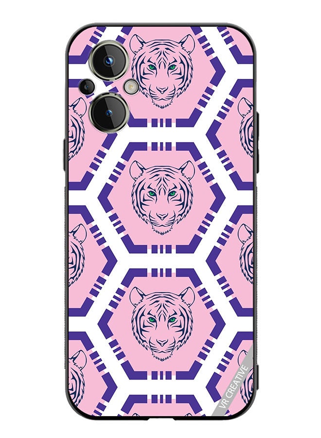 VR CREATIVE Protective Case Cover For OnePlus Nord N20 5G Tiger Pink And Purple Design Multicolour - Image 1