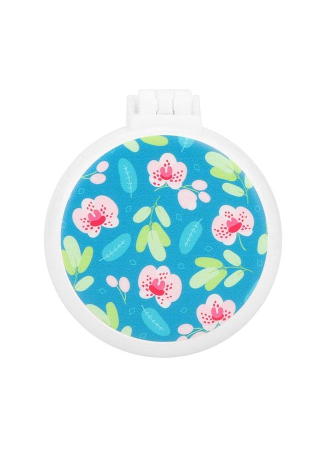 Thoraya Portable Folding Comb Cute Print Pattern Massage Hair Comb with Mirror (Spring)  - Image 1