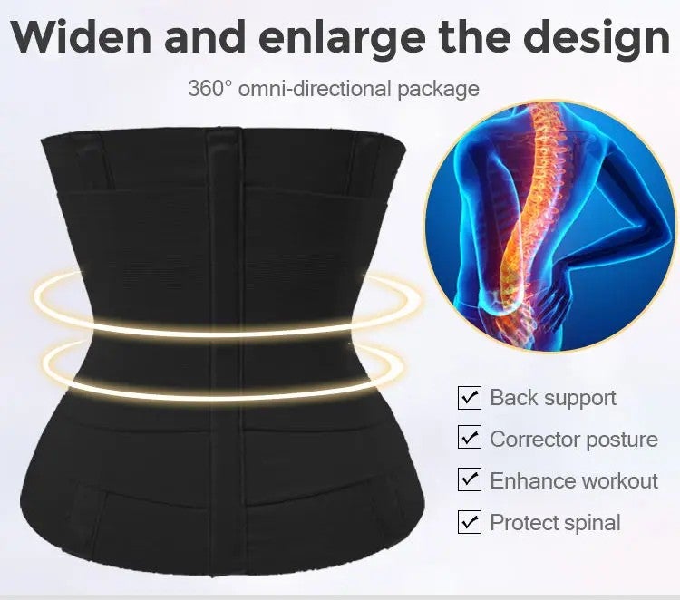 Bluejw High Elastic Comfortable Compression Waist Trimmer - Breathable Adjustable Waist Cincher Corset Trainer for Women - Image 3