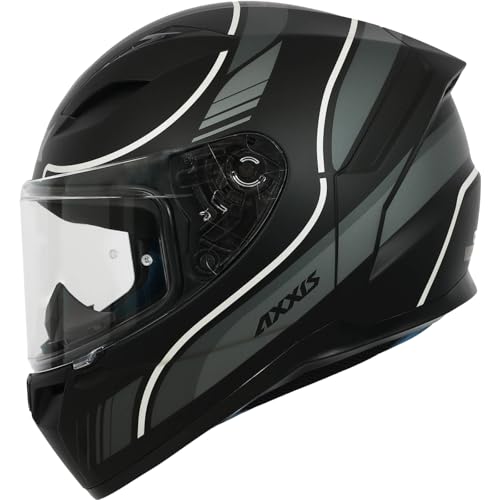 AXXIS Segment Neyva Full Face Helmet | ISI & DOT Certified | High-Strength Polycarbonate Shell | Anti-Scratch Visor | Multi-Vent Airflow | Quick Release Buckle | Removable Padding (Neon, XL) - Image 1