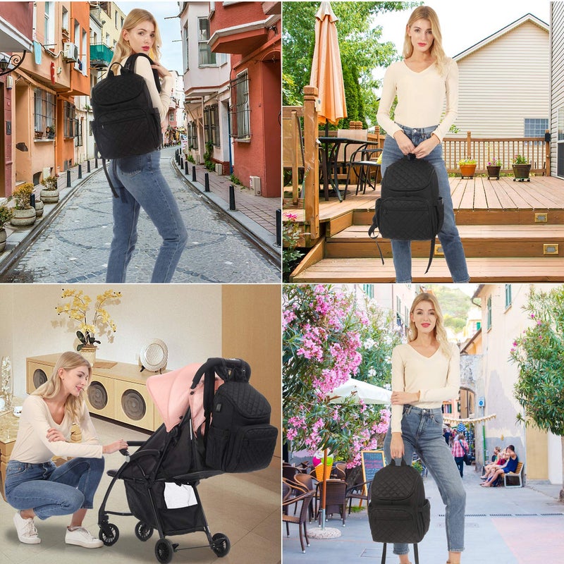 LOVEVOOK Diaper Bag Backpack, Multifunction Travel BackPack with Waterproof Portable Changing Pad, Unisex and Stylish - Image 3