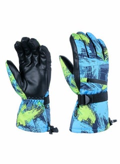KASTWAVE Snow Ski Gloves Waterproof, KASTWAVE Windproof Winter Thermal Outdoor Warm Mittens Touch Screen Gloves, Full-Finger Mittens Cold Weather Hand for Skiing Driving Running Motorcycle Cycli Men Women(L)  - Image 1