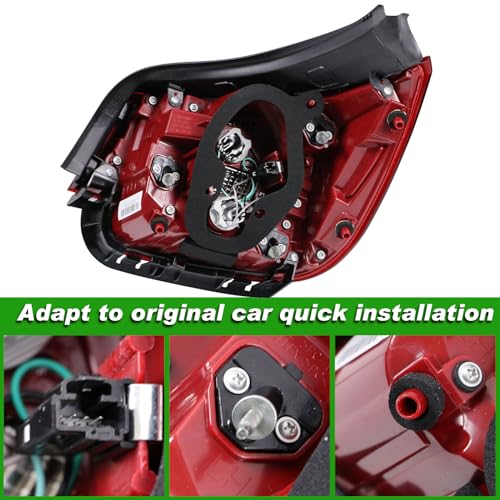 Lochnchn Tail Light Compatible with 2013 2014 2015 Chevy Malibu LT LS Eco 2016 Limited Rear Taillight Assembly Brake Lamp Left Driver Side Replace 23294318 - Image 4