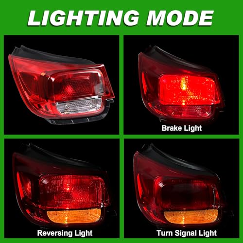 Lochnchn Tail Light Compatible with 2013 2014 2015 Chevy Malibu LT LS Eco 2016 Limited Rear Taillight Assembly Brake Lamp Left Driver Side Replace 23294318 - Image 3
