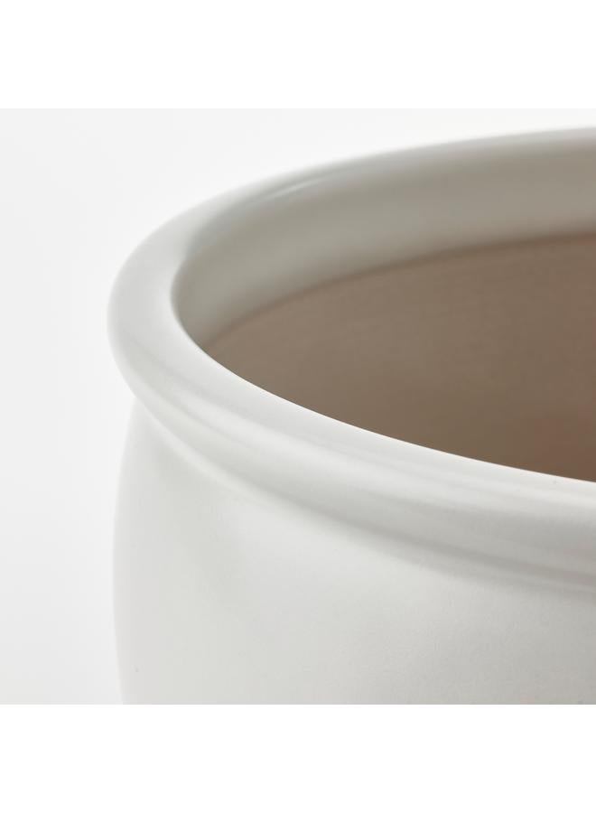 erorex Plant Pot, In/Outdoor/White, 19 Cm - Image 5