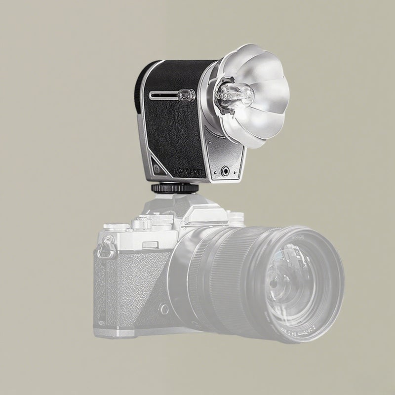 lux Cadet Retro Camera Flash GN10 6200K±300K Color Temperature Auto& Manual Flash Modes 1/1-1/64 Flash Power 28mm Focal Length Compatible with Canon Nikon Sony Fujifilm Olympus Hot-shoe - Image 1