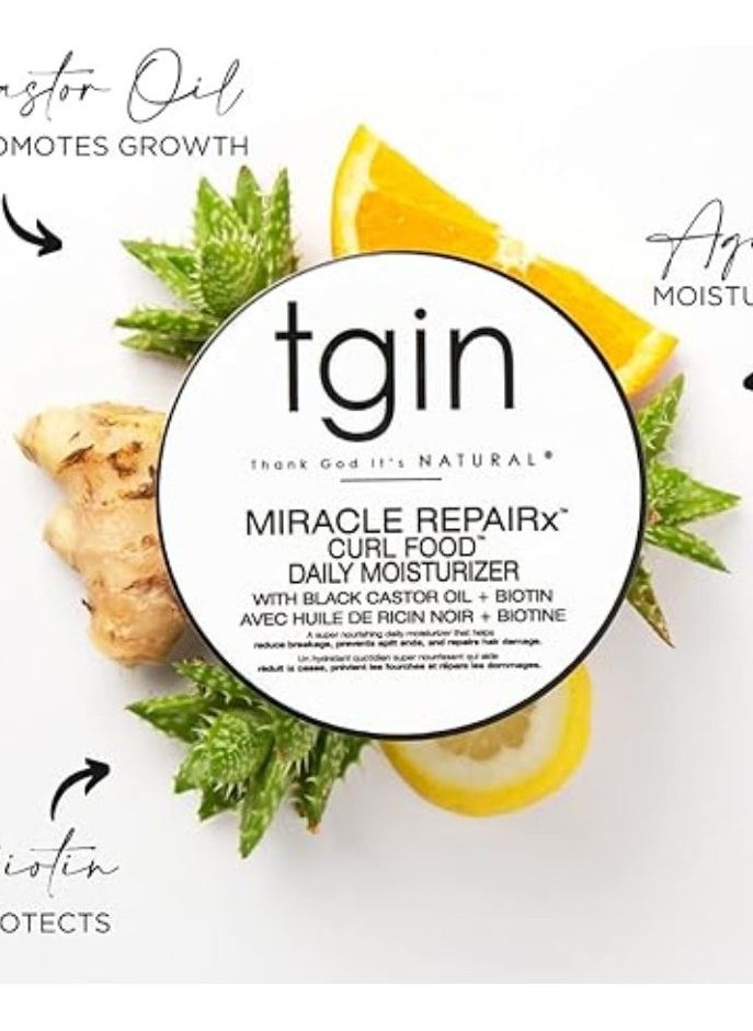 Tgin - Miracle RepaiRx Curl Food Daily Moisturizer For Natural Hair Dry Hair Curly Hair 12 Oz - Image 1