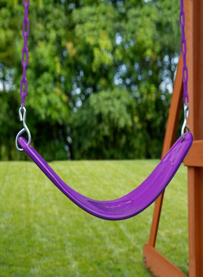 Gorilla Playsets 04-0002-P/P Extreme-Duty Swing Belt with Coated Chains - Plum with Purple Chains - Image 2