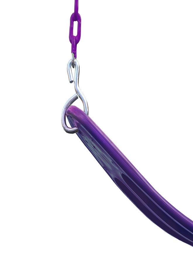 Gorilla Playsets 04-0002-P/P Extreme-Duty Swing Belt with Coated Chains - Plum with Purple Chains - Image 3