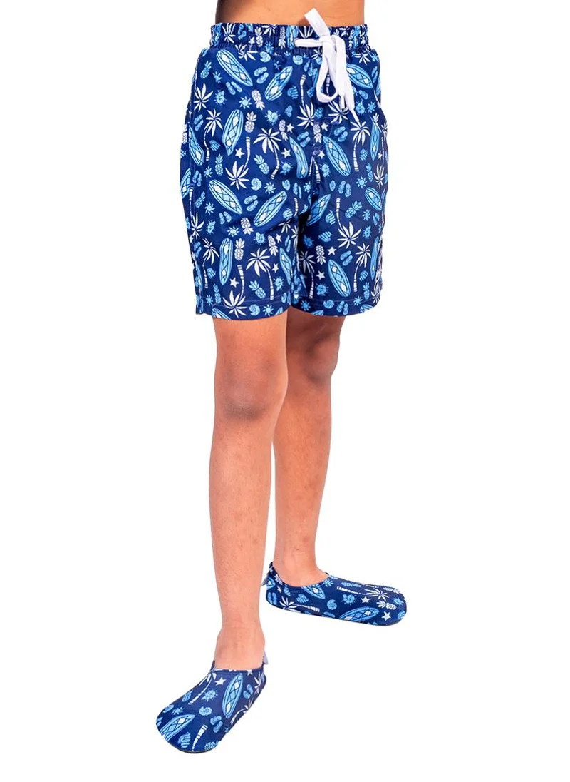 كويجا صن وير COEGA Kids Boys Boardshorts - Navy Blue Surf