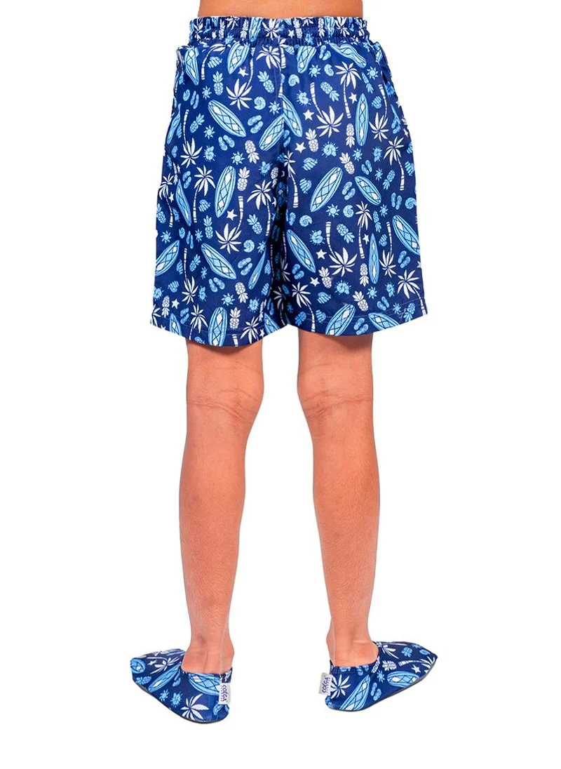 كويجا صن وير COEGA Kids Boys Boardshorts - Navy Blue Surf