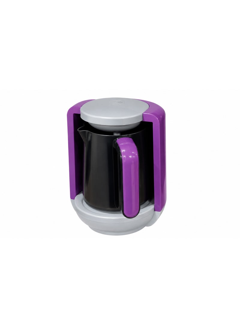 Silver Love Turkish Coffee Maker 600W, 1-5 Cups Capacity, Purple - Model SC-1013 - Image 1