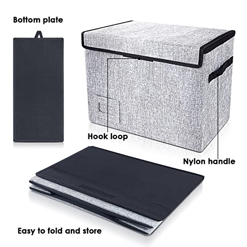 Leffis Comic Book Storage, Box 15.5" X 7.5" X 11.3", Collapsible Comic Short Box with Lids Holds 150 Comics Heavy Duty Comic Book Bin Container (1 pack, grey) - Image 4