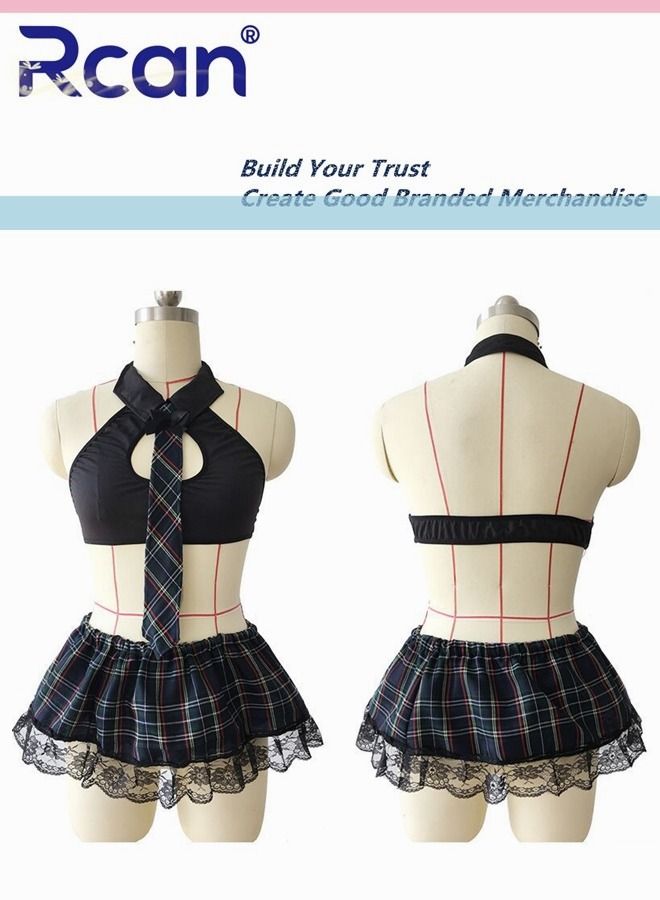 Rcan 1pcs Lingerie for Women School Girl Costume Plus Size Japanese Sailor Short Skirts Set Sleepwear Clubwear - Image 2