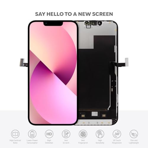 Ace Tech Cellular LCD Screen Replacement for iPhone 13 Pro Max (A2484, A2641, A2644, A2645, A2643) 6.7 inch Touch Screen Display Digitizer Frame Assembly W/Repair Kit + Tempered Glass + Adhesive - Image 2