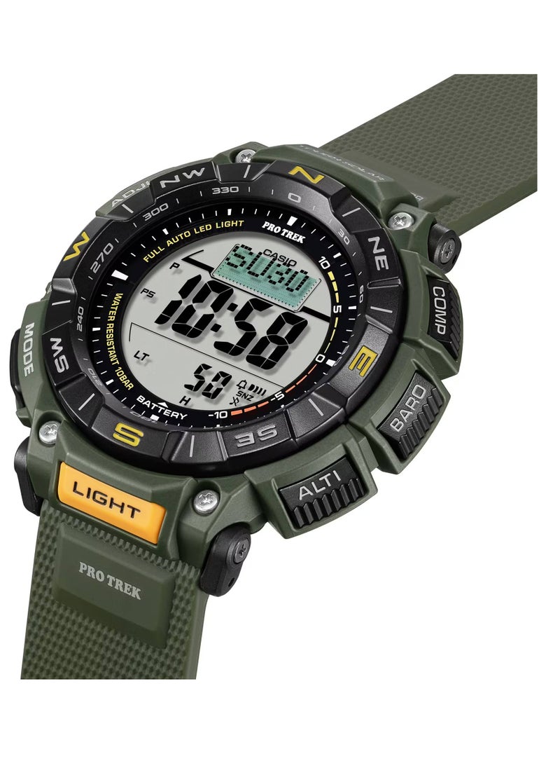 CASIO - Pro-Trek Digital Resin Band Men's Watch PRG-340-3DR - Image 1