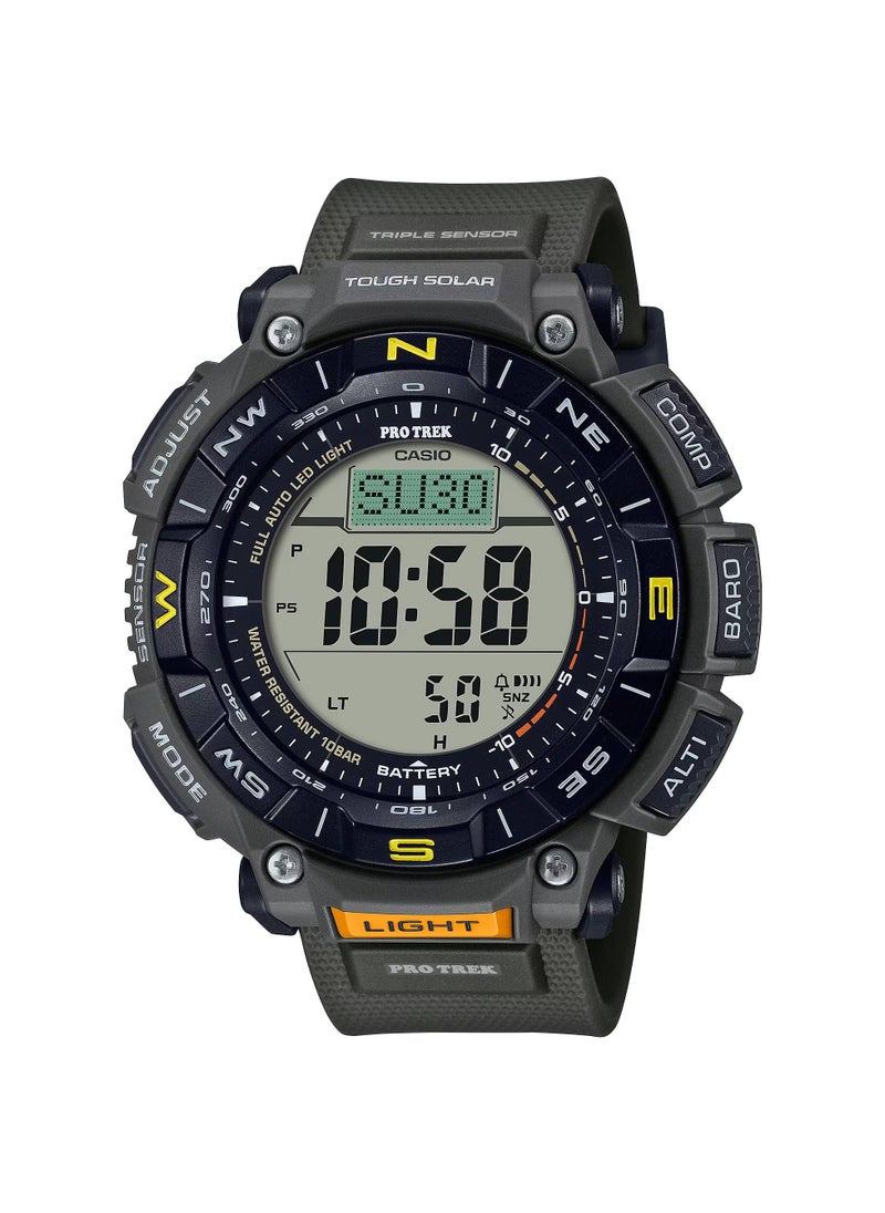 CASIO - Pro-Trek Digital Resin Band Men's Watch PRG-340-3DR - Image 1