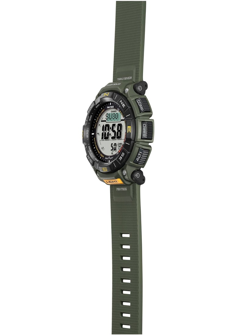 CASIO - Pro-Trek Digital Resin Band Men's Watch PRG-340-3DR - Image 1