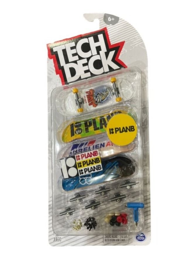 Tech Deck ألواح الأصابع 96 مم - عبوة من 4