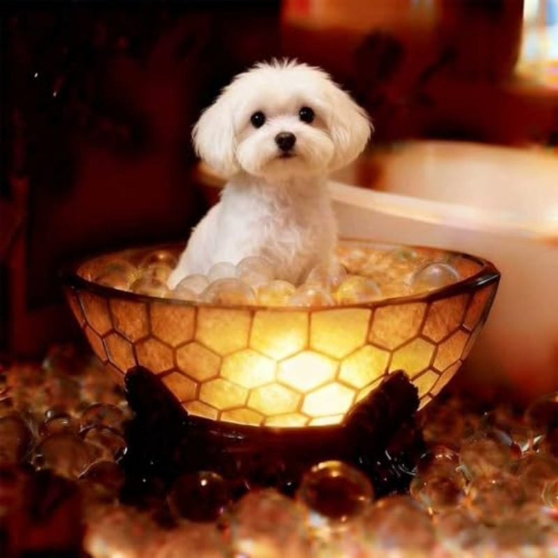Dog Bubble Lamp 2026, Cute Dog Night Lights for Bathtub and Desk, USB Powered LED Bathtub Light Bathroom Decor, Animal Themed Season Reading Light for Book Lovers and Party Home Decorations - Image 4